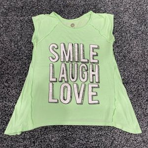 Girls Total Girl Smile Laugh Love T-Shirt Top Size M 10-12